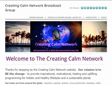 Tablet Screenshot of creatingcalmnetwork.com